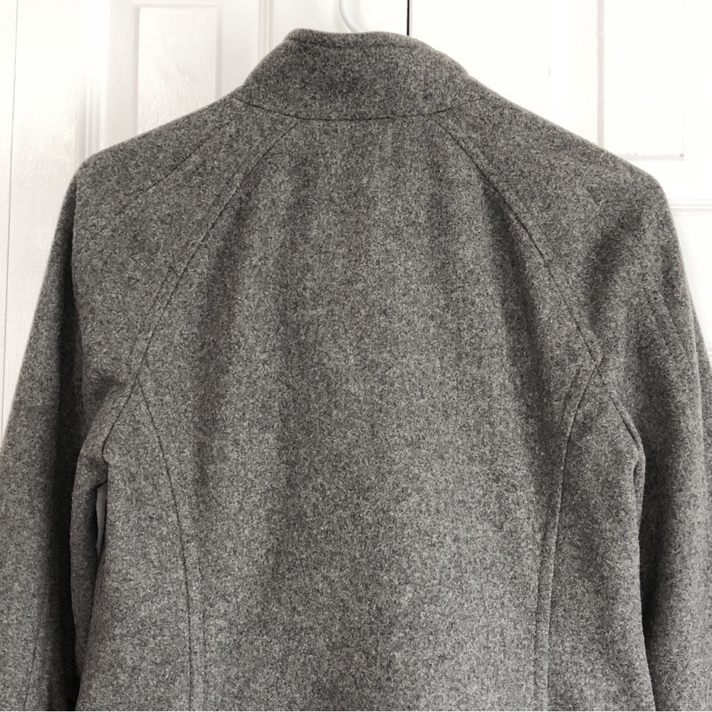 Banana Republic Preppy Gray Wool Blend Double Breasted Peacoat Small - Picture 15 of 16